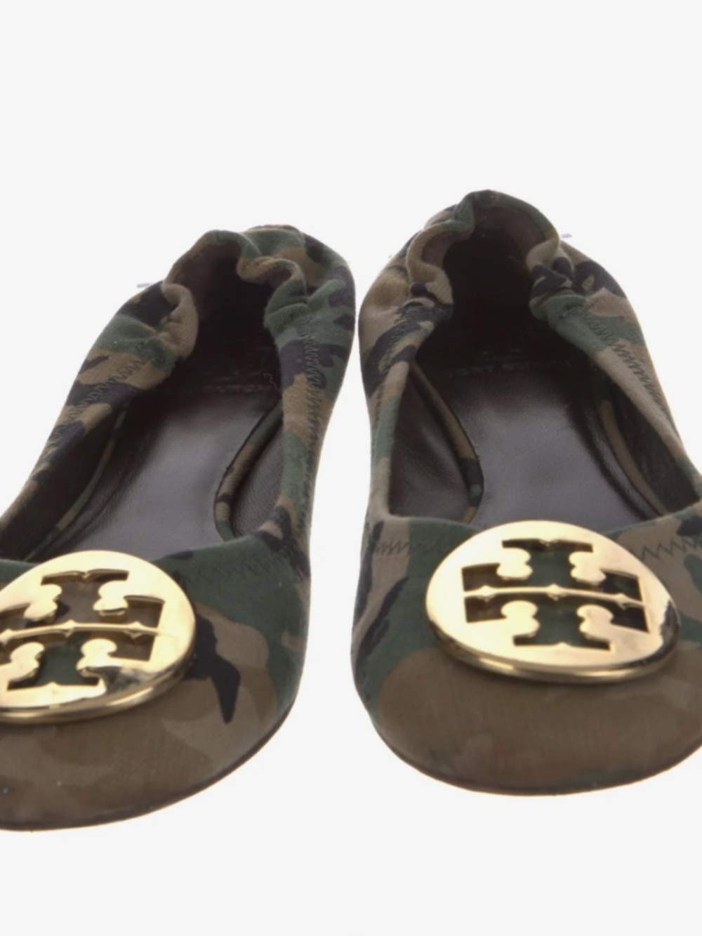 Tory Burch - Canvas Camouflage Print Flats - 6.5US